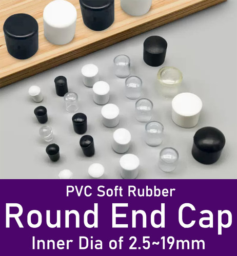 Pvc round rubber end - pvc, soft
