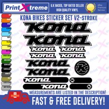 KONA BIKES Vinyl Decals, Stickers, Mountain Bike Cycling Bmx, HIGH QUALITY V2-s