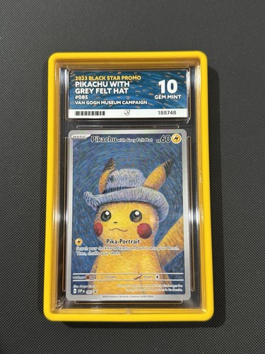 Pokemon pikachu card with grey - pikachu,