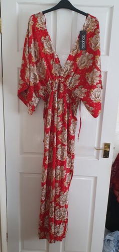 Boohoo red paisley neck - boohoo,