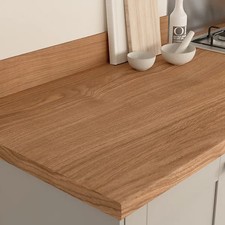 GoodHome Kabsa 38mm Warm Oak Effect Laminate Kitchen Worktop 3m Durable Counter