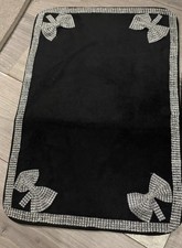 Romany Black Bath Mat Only