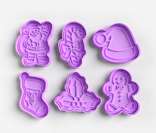 6pc christmas cookie cutter - 6pc,