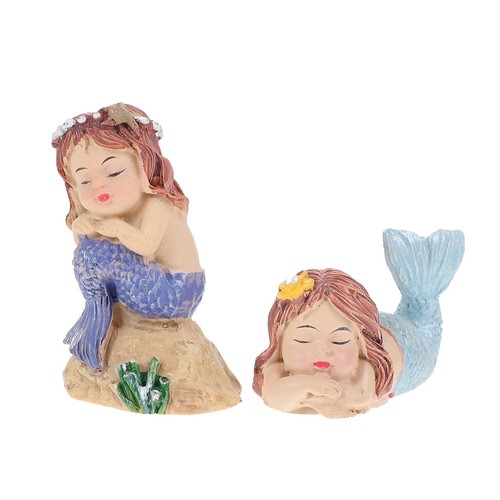 Resin mermaid aquarium decor - aquarium,