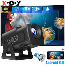 XGODY Projector Bluetooth 2.4/5G WiFi 4K UHD Home Theater AV HDMI USB Android TV
