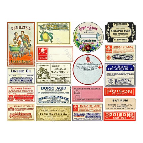 Apothecary pharmacy stickers - apothecary,