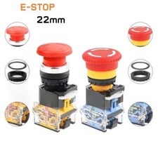 Red E-STOP Switch Latching