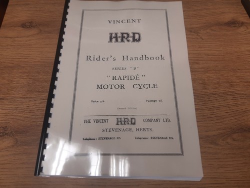 Vincent hrd rapide series - series, b