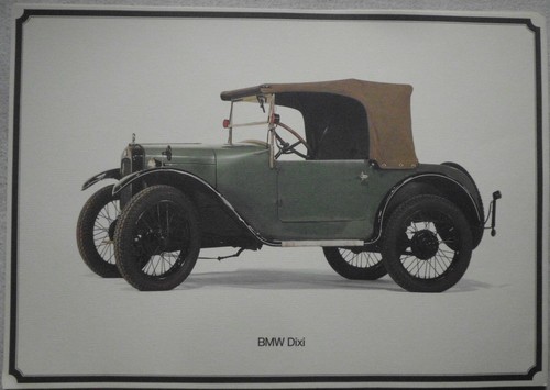 Bmw dixi oldtimer - oldtimer, plakat