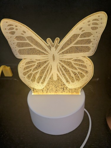 Led butterfly table lamp - butterfly,