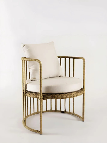 Round synthetic rattan - round,