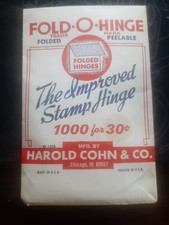 Fold-O-Hinge 1000pc/$.30 Stamp
