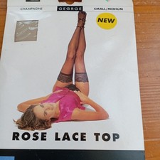 Champagne Sheer Hold Ups With