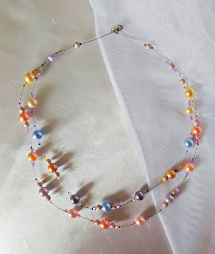Vintage multi strand - vintage, faux