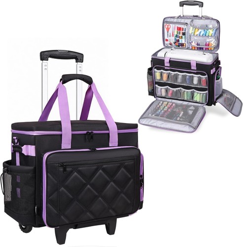 Rolling sewing machine case - sewing,