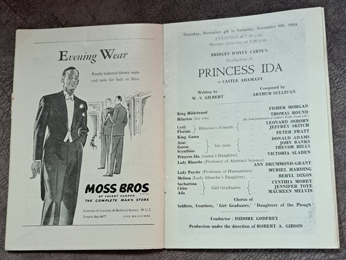 1954 oyly carte - 1954, programme