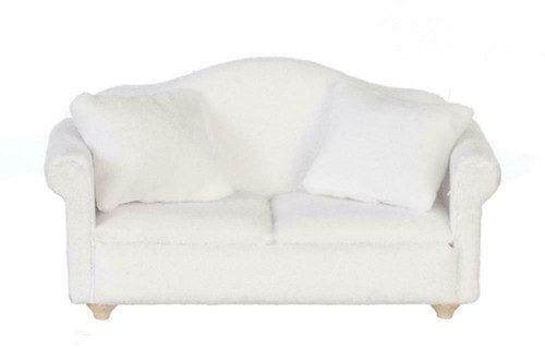 Dolls house white velour - white,
