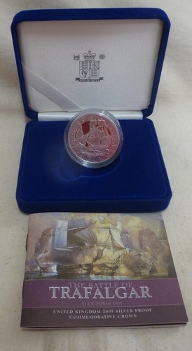 2005 silver proof - crown, coin