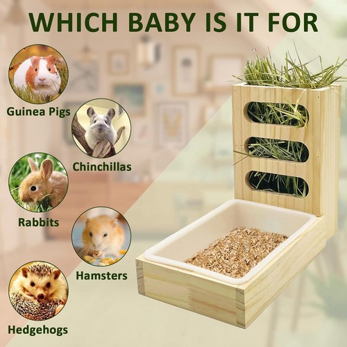 Hay feeder with litter - hay,