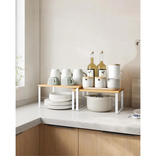 Stackable kitchen shelf set - stackable,