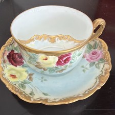 Antique Gilt Rose Limoges