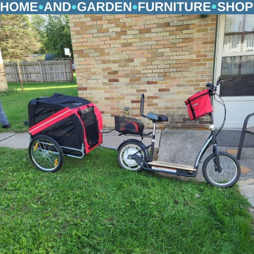 Pet bicycle trailer - bicycle,