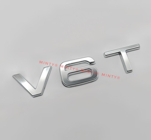 V6t silver chrome letters - v6t,