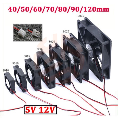 Computer fans 5v 12v - pc, dc