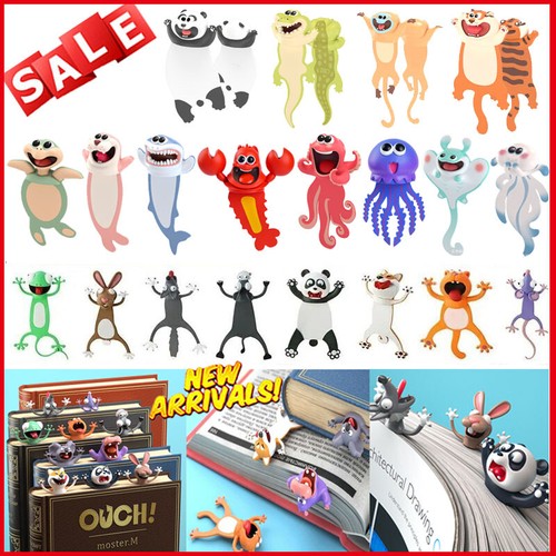 Creative bookmarks funny - 3d,
