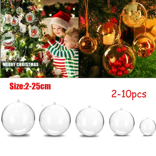 Clear plastic sphere hanging - clear,