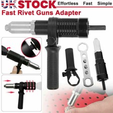 Electric Rivet Nut Gun Cordless Drill Pop Adapter Riveting Riveter Insert Tool