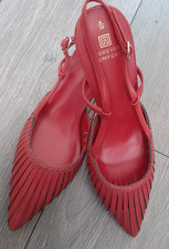 Next Ladies Kitten Heel Stylish Red Shoes New Size 6 - New with labels