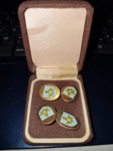 Boxed pair vintage gold - pair, of