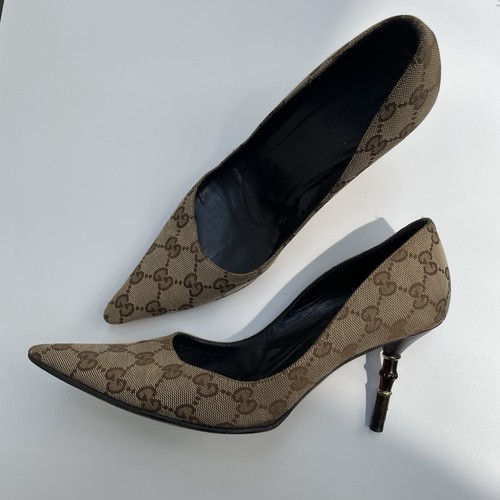 Gucci bamboo heel pumps - pumps,