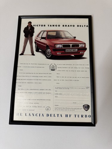 Framed original 1989 lancia - original,