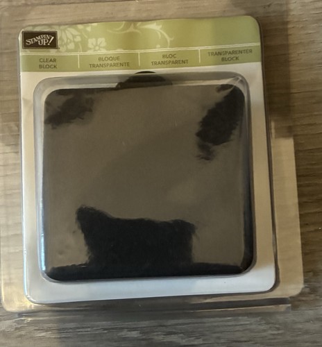 Stampin clear acrylic - acrylic, block