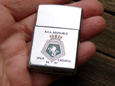 Vintage 1994 RFA RESOURCE (A-480) Croatia Split Balkan War Zippo Lighter