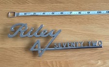 Riley Four Seventy Two (4/72) Classic Car Boot Badge VGC