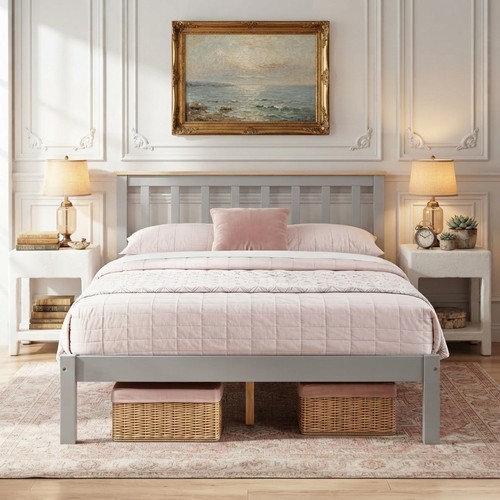 Contemporary pine wood double - contemporary,