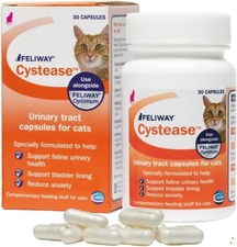 30 Capsule Pack, 30 Feliway Cystease Capsules for Cats Urinary Tract Infection