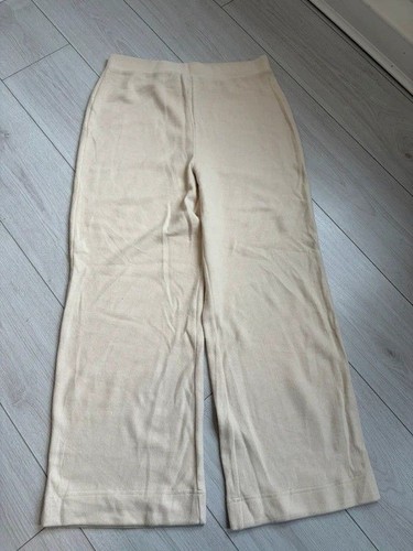 Zara cream ribbed high waisted