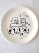 Vintage Alfred Meakin Parisienne Blue and White Plate 