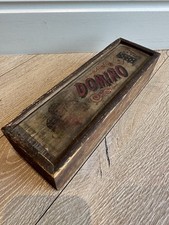 Vintage Dominoes Set 28 Pieces, Domino  Shaped Hardwood Box