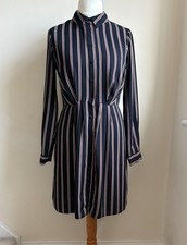 Warehouse Striped Shirt Dress