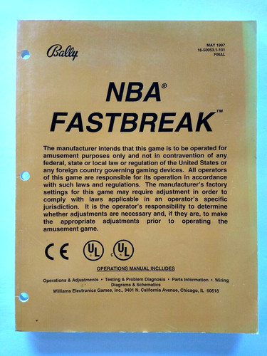 Bally nba fastbreak - nba, pinball