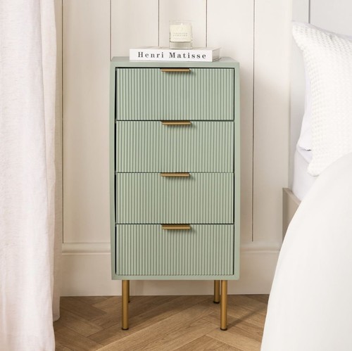 Ribbed drawer unit - ribbed, bedside