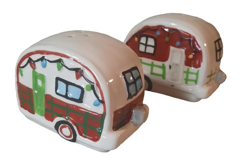 Christmas camper van ceramic - christmas,