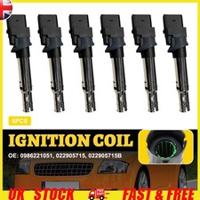 Ignition Coil Pack Pack of 6 For Audi TT V6 Quattro 2004 3.2 Petrol 0986221051