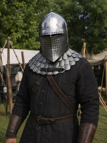 Medieval knight helmet costume - knight,