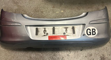 Vauxhall Corsa D Bumper Rear Back Bumper Lightning Silver Z163 5 Door 06-14 